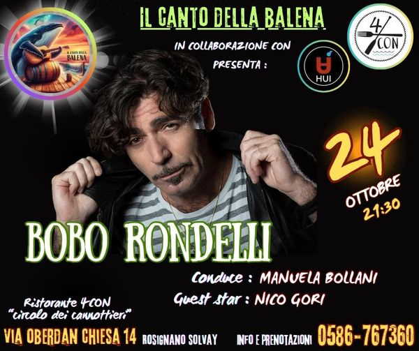 Evento a Rosignano Solvay con Bobo Rondelli il 24 Ottobre 2024